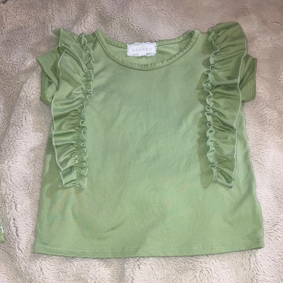🎉4 for $20 btween Olive Green Floral Matching Set, size 6 - Picture 2 of 9